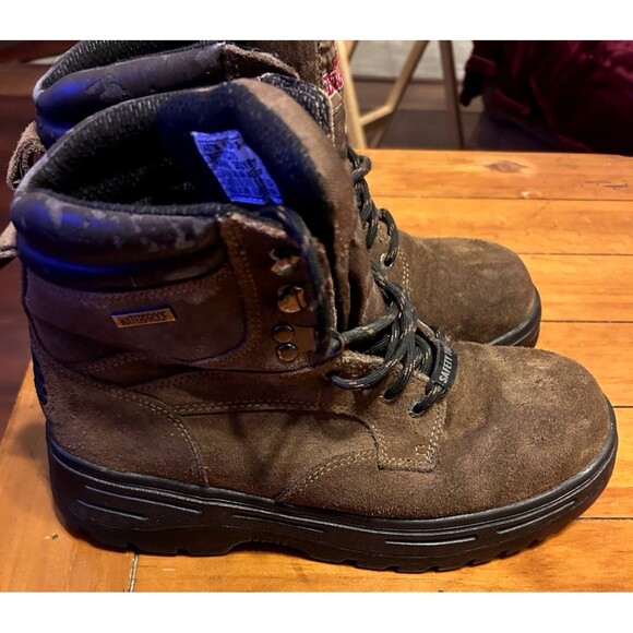 Brahma Waterproof Steel Toe Work Boots Men’s Brown Leather Lace-Size 8.5 - Picture 2 of 5